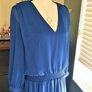 Alice and Olivia gathered drop-waist dress